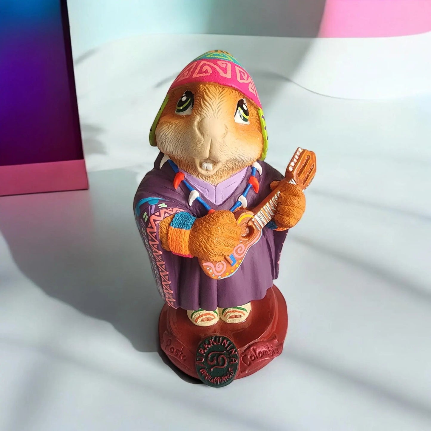Cuy Andino Guitarra Mediano-14-cm-Morado yachay