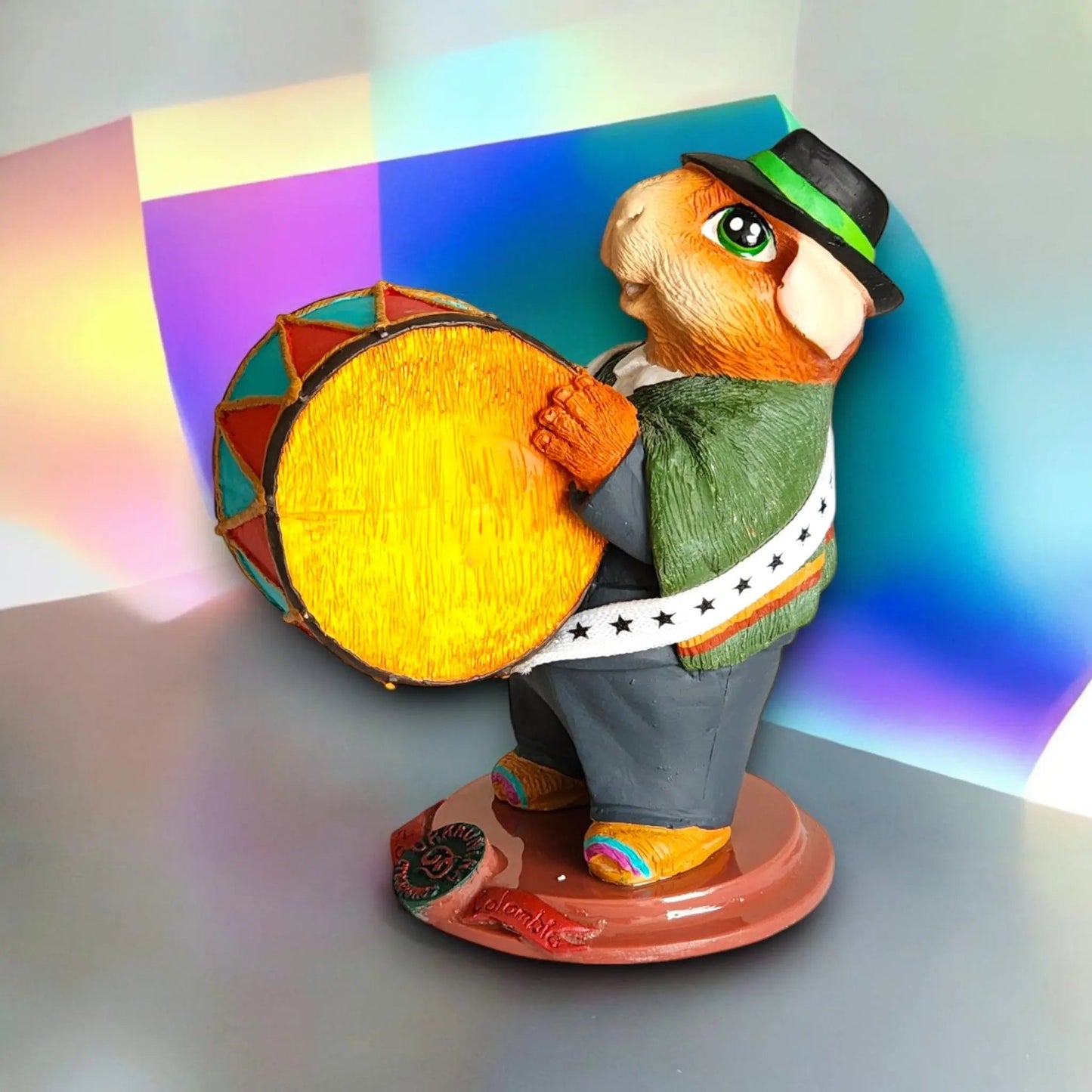 Cuy Músico Campesino Bombo  Mediano-14-cm yachay