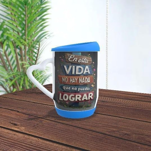Mug Corazón con Base de Silicona yachay