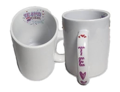 Mug Estampado Interno - Personalizable con 6 Motivos 11 oz yachay
