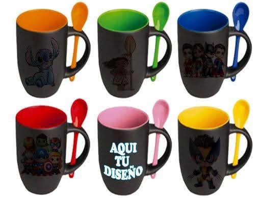 Mug Mágico Cónico con Cuchara