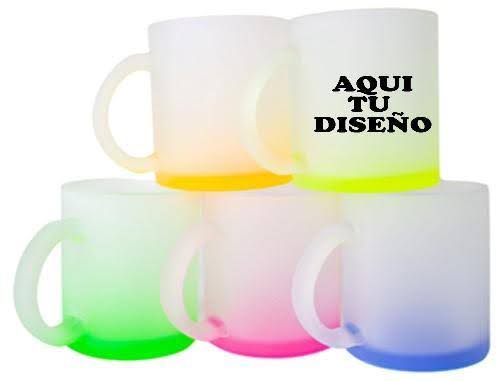 Mug Opalizado Fondo Color - Personalizable 11 oz
