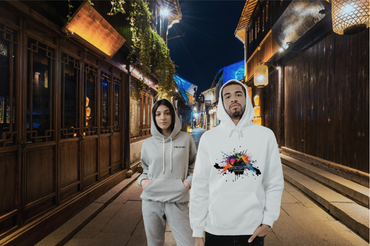 Buzo Blanco con Cordón - Diseño Minimalista y Personalizable