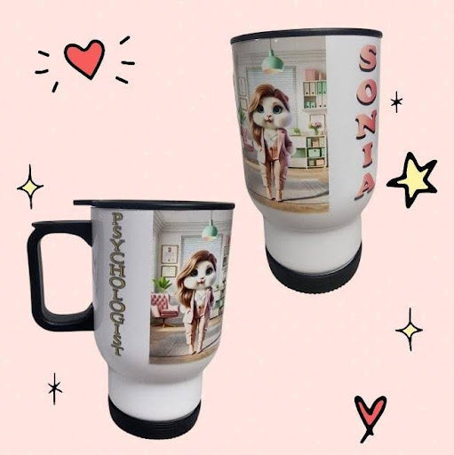 Termo para Carro Personalizable - Funcionalidad y Estilo (11 oz)   yachay