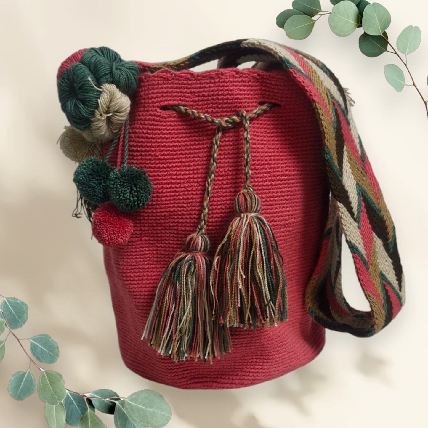 Mochila Wayuu Rubí Tropical yachay
