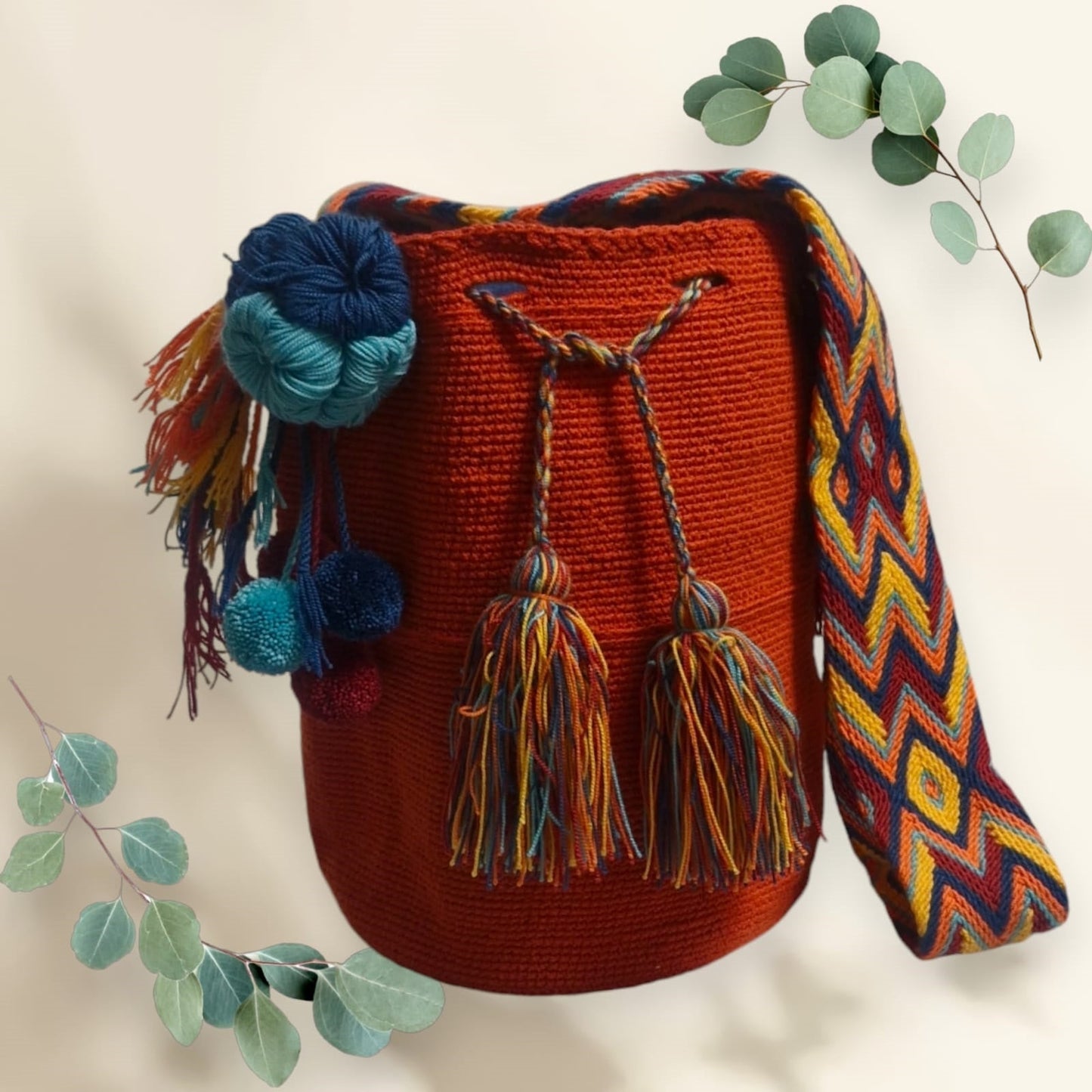 Mochila Wayuu Fuego de Luna yachay