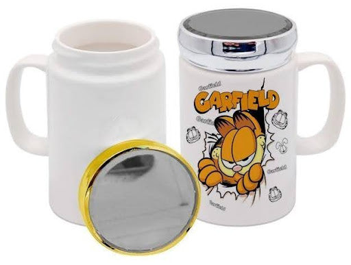 Mug con Tapa Espejo - Diseño Sofisticado y Funcional (12 oz)   yachay